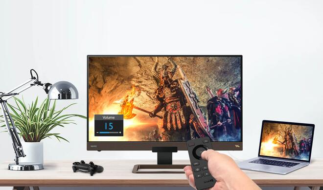 Tagsüber Tabellenkalkulation, abends Videogames: Der Benq EW3280U meistert beide Aufgaben mit Bravour.
