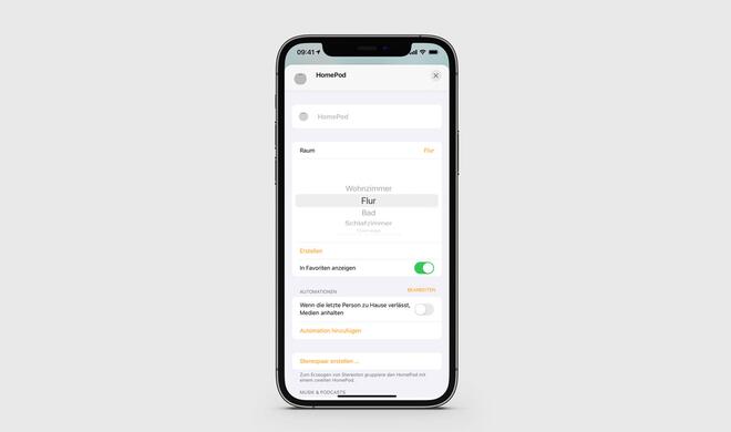 Geräten neue Räume zuordnen