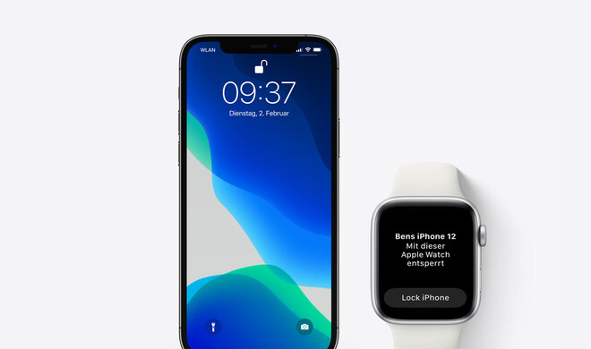 iPhone mit Apple Watch entsperren