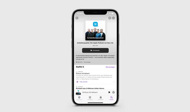 Podcasts-App mit optischer Aufwertung
