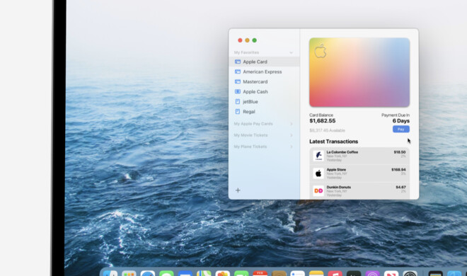 Die Wallet-App am Mac