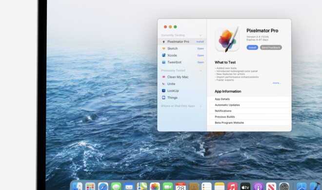 Entwickler können Testversionen mit Testflight vergeben