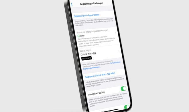 Begegnungsmitteilungen anpassen