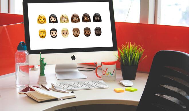 Neue Emojis mit Bärten ohne Ende