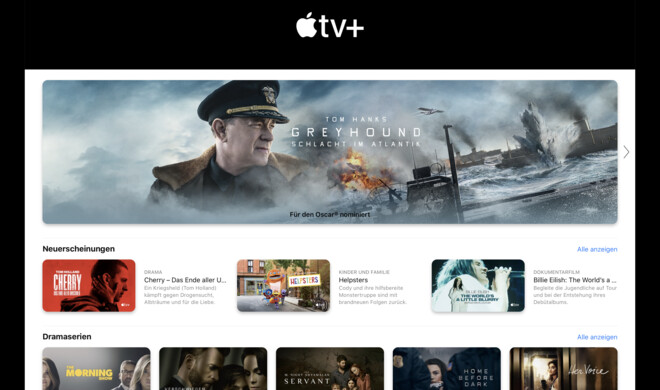 Das Angebot von Apple TV+ wächst stetig.