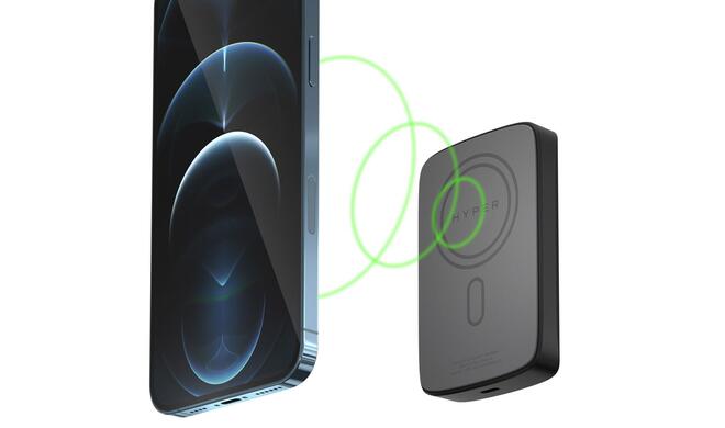 Mit dem HyperJuice Magnetic Wireless Battery Pack kannst du die Akkulaufzeit deines iPhone 12 günstig verlängern