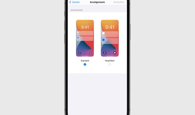 Displayansicht vergrößern