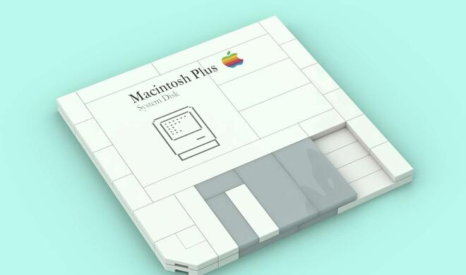 Floppy Disk für den Macintosh Plus aus Lego