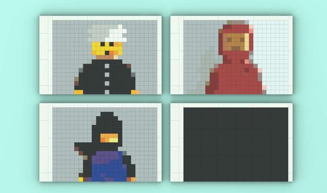 Austauschbare Bildschirm für den Macintosh Plus aus Lego