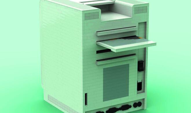 Rückseite: Macintosh Plus aus Lego