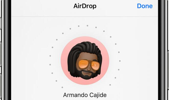 Airdrop auf einem iPhone
