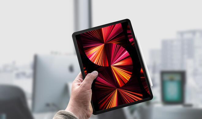 iPad Pro Dark Pink Wallpaper