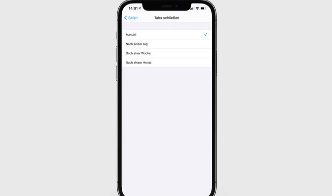 Safari-Tabs automatisch schließen
