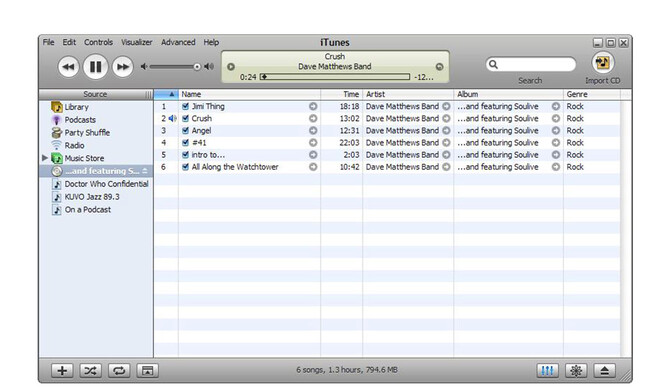 iTunes 5 für Windows (2005)
