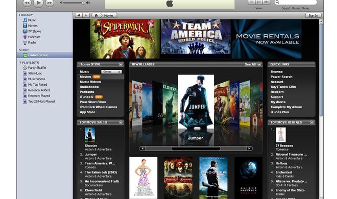 iTunes 7 Movie Store (2008)