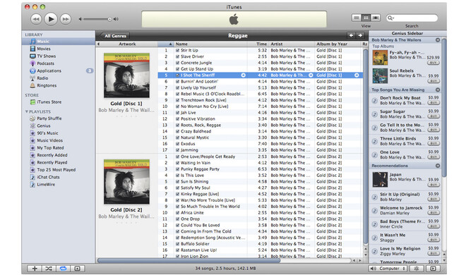 iTunes 8 Musikmediathek (2008)