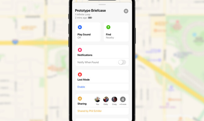 AirTags mit Familienfreigabe