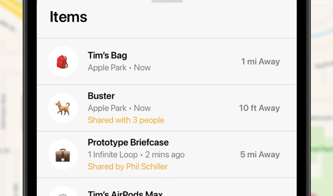 AirTags mit Familienfreigabe