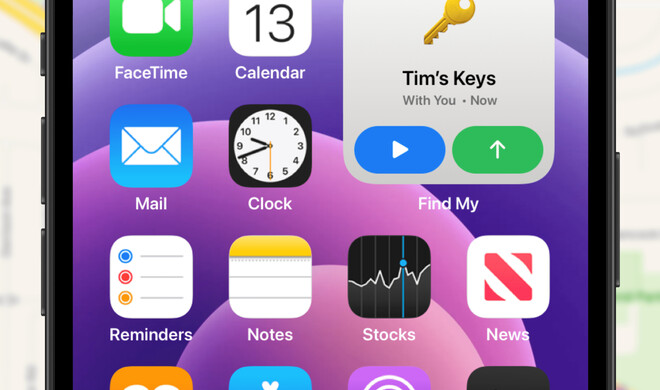 AirTags per Widget suchen