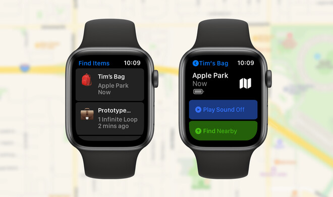 Suchfunktion für die AirTags auf der Apple Watch