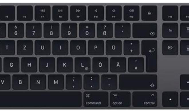 Magic Keyboard mit Ziffernblatt