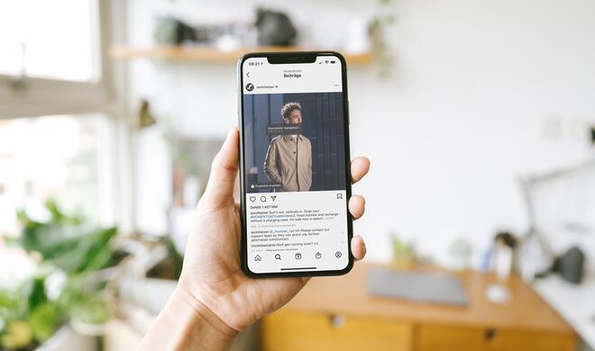 So sieht ein Shoppable Post von Sennheiser aus