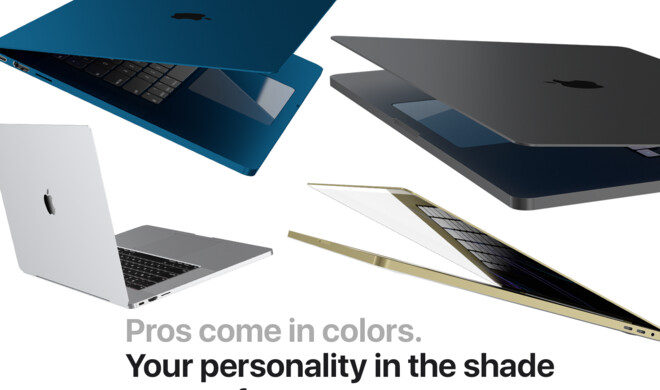 Mehrere Farben beim MacBook Pro? Warum nicht.