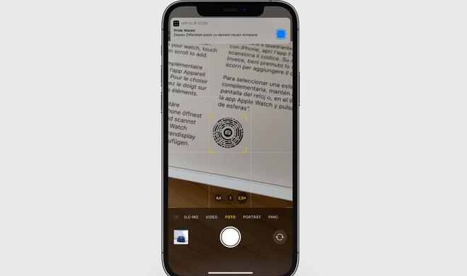 App Clips oder QR-Codes scannen