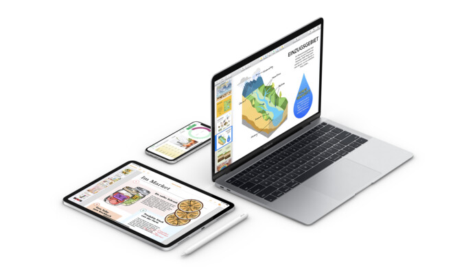 Apples iWork-Apps sind auf Mac, iPhone und iPad verfügbar