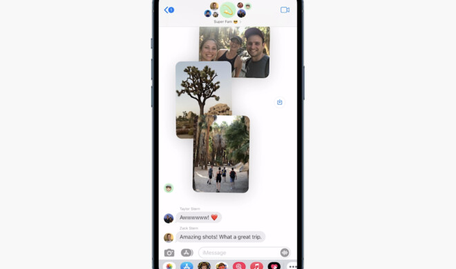iMessage bekommt neue Ansichten für Inhalte