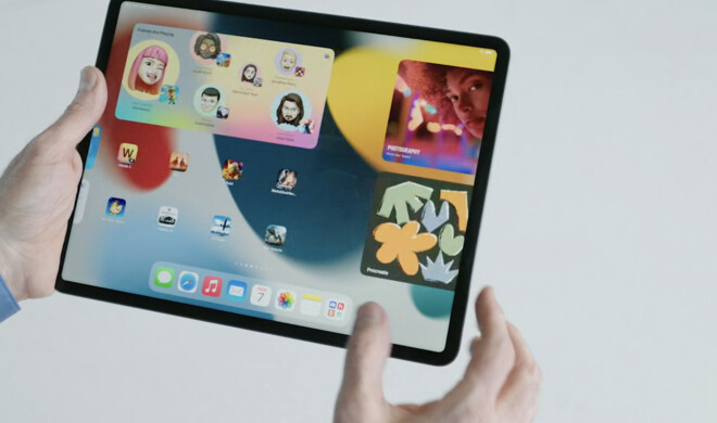 Widgets lassen sich auch auf dem iPad zwischen den Apps platzieren