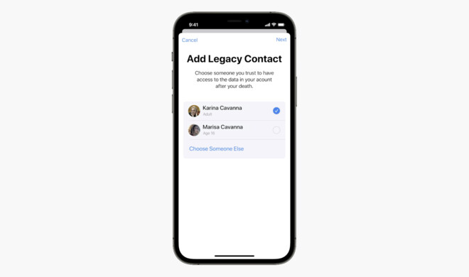 iOS 15: Digitaler Nachlass