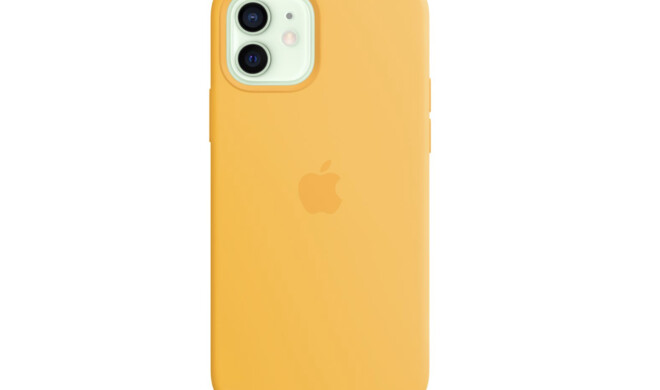 iPhone 12 mit Silikon Case in „Sonnenblume“
