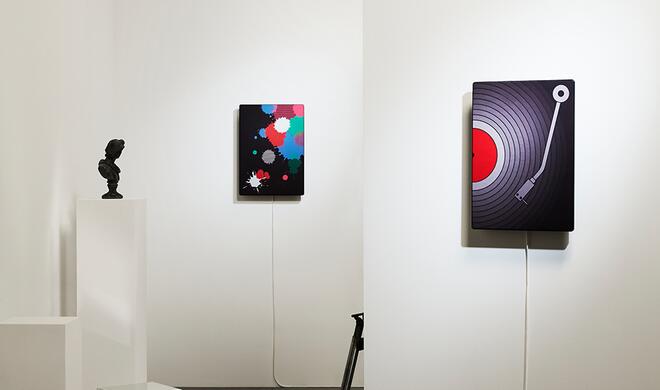 SYMFONISK Rahmen in einer Galerie