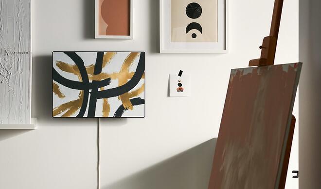 SYMFONISK Rahmen mit bunter Front