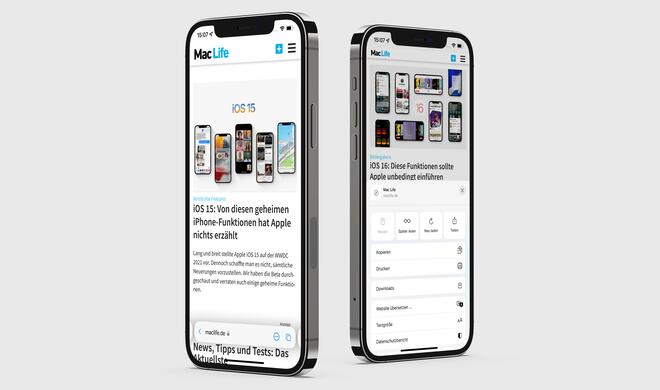 Neues Design für Safari in iOS 15