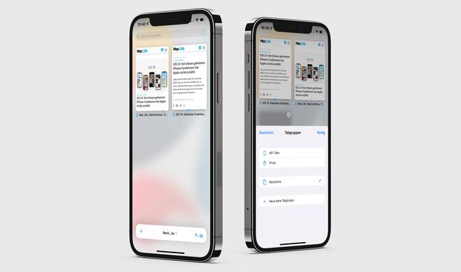 Tabgruppen in iOS 15 erstellen