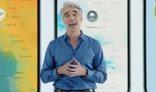Craig Federighi stellt die neue Wetter-App vor
