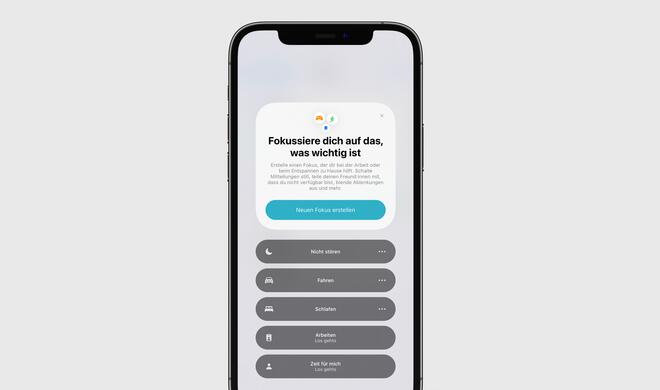 Apple bringt neue Fokus-Funktion
