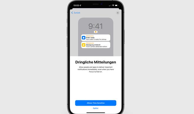 Dringliche Mitteilungen dürfen nicht fehlen, aber hier ist die Übersetzung noch unvollständig.