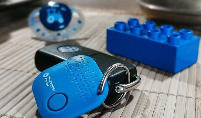 Musegear bietet seine Tracker in verschiedenen Formen und Farben an.