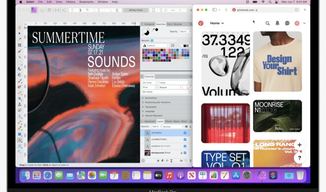 macOS Monterey erhält ein verbessertes Fenstermanagement