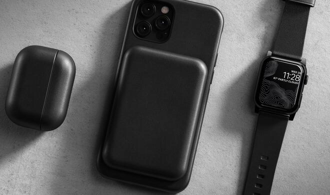 Nomads Leder-Cover für die MagSafe Batterie
