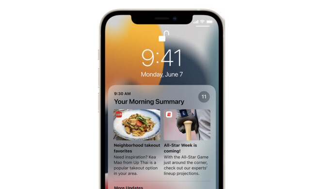 iOS 15 bringt ein neues Benachrichtigungssystem