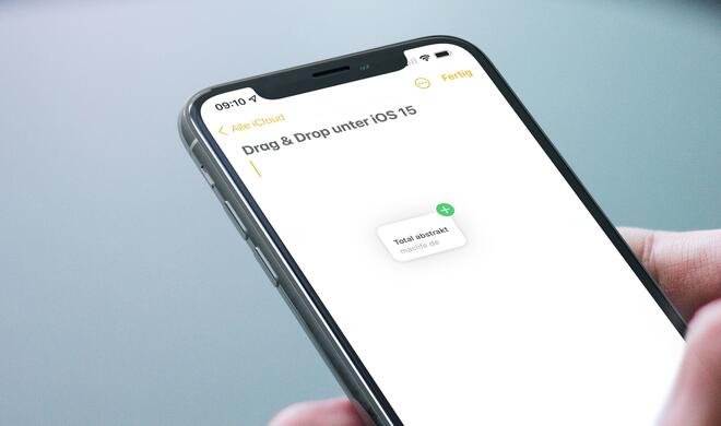 iOS 15 verbessert Drag and Drop