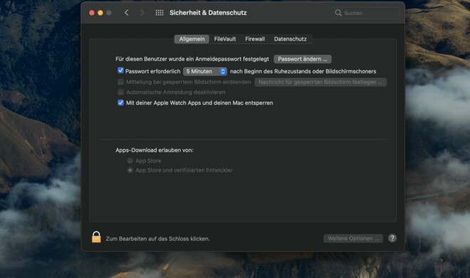 Apple Watch zum Entsperren
