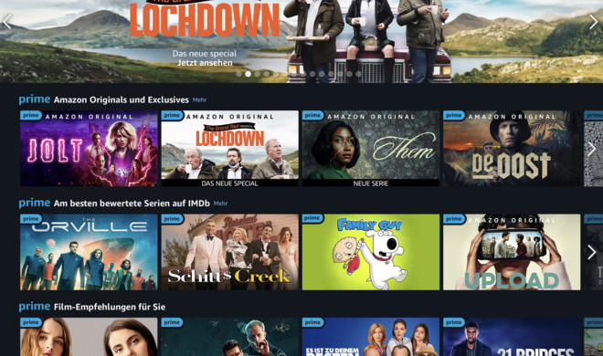 Amazon Prime Video: Neuheiten im August 2021