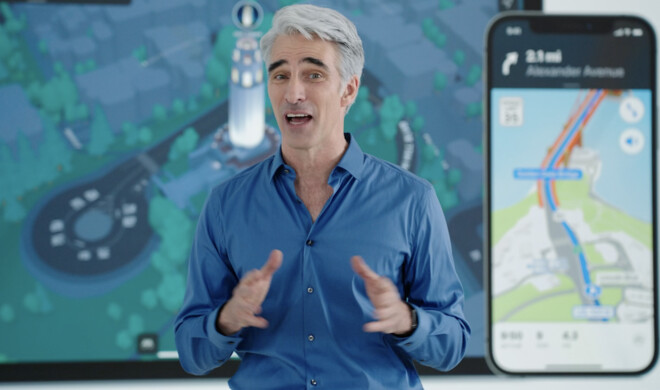Craig Federighi stellt die neuen Funktion von Karten vor