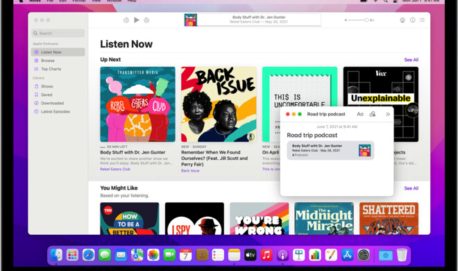 Schnellnotizen-Funktion