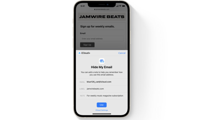 iCloud+ lässt dich deine echte E-Mail-Adresse verbergen
